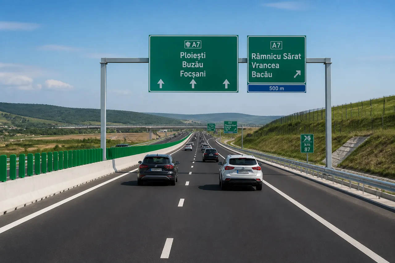 autostrada A7 tronson deschis circulatie Romania