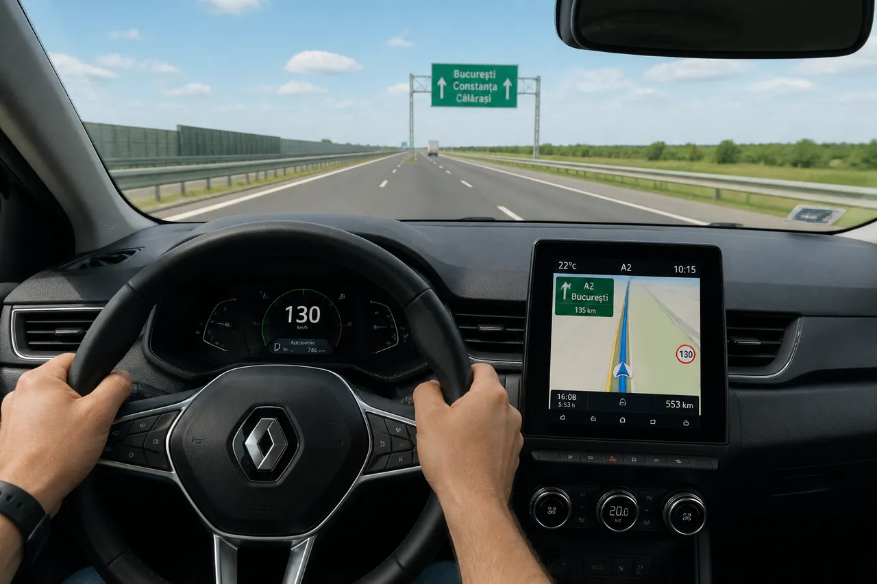 GPS traseu autostrada A7 timp parcurs sofer