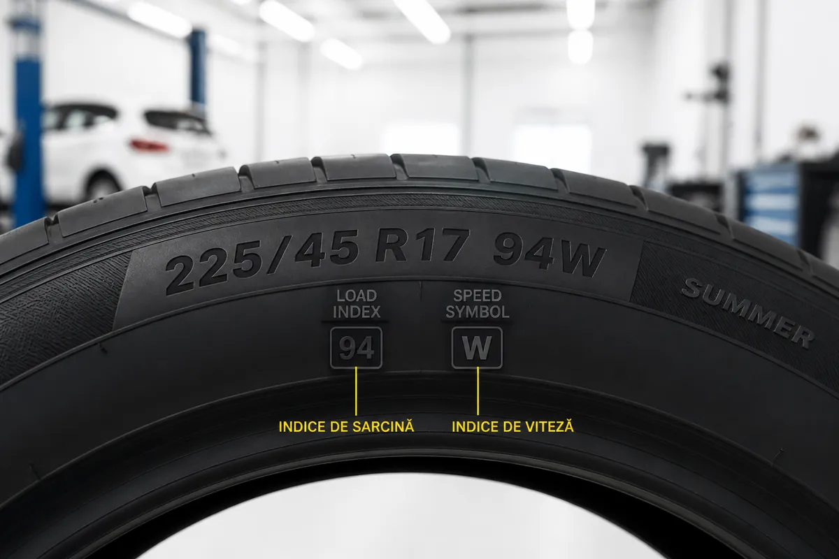 indice viteză sarcină anvelopă vară etichetă tehnică