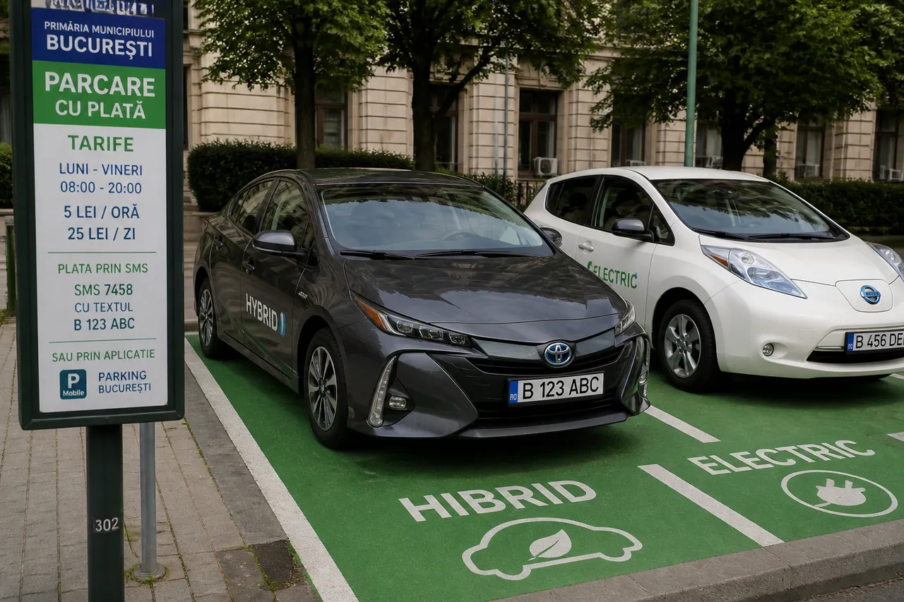 parcare București mașini hibride electrice reguli noi