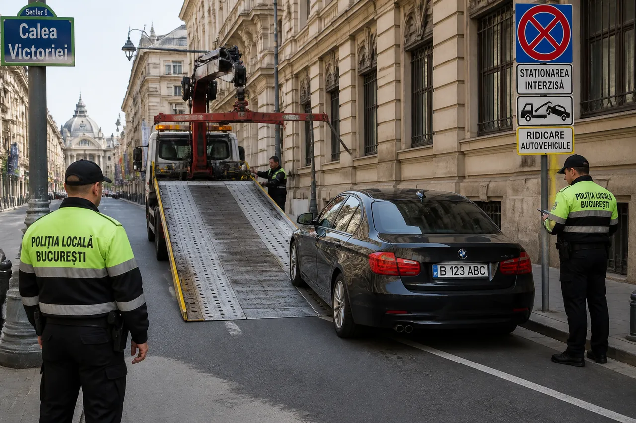 serviciu ridicare mașini parcate neregulamentar București