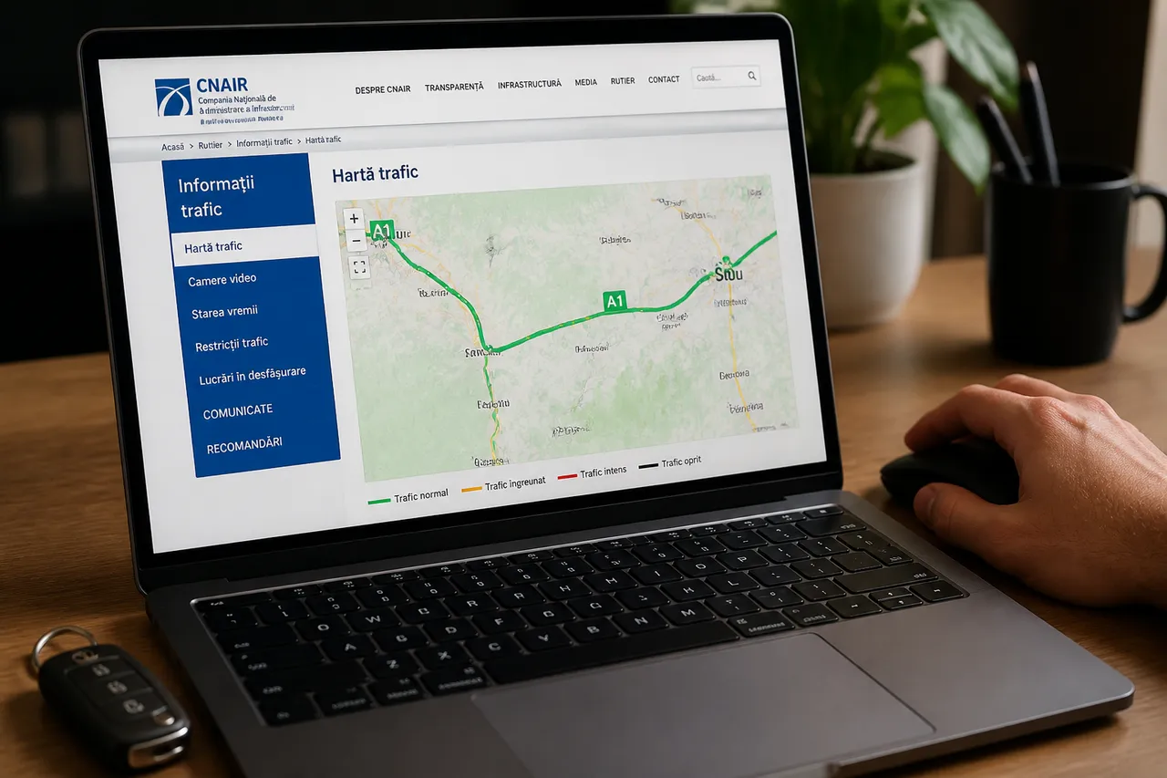 verificare trafic online autostradă A1 CNAIR