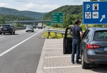 Oprirea pe autostradă în afara urgențelor aduce riscuri și sancțiuni Oprirea pe autostradă în afara urgențelor aduce riscuri și sancțiuni