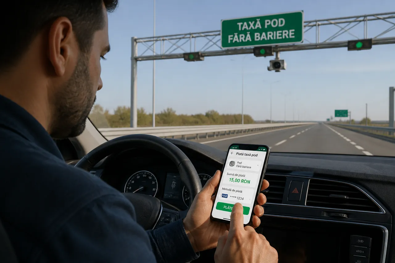 plata electronică după traversarea podului