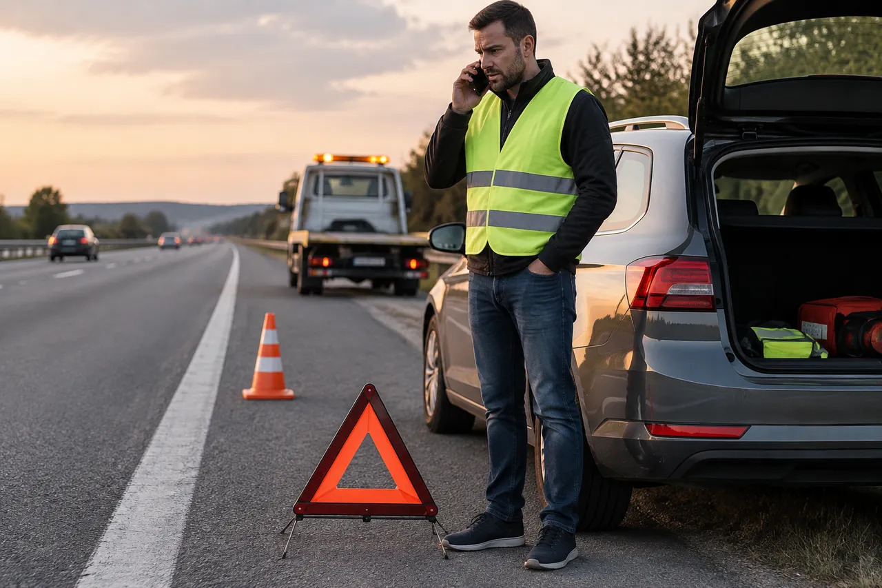 procedura corectă după o defecțiune pe autostradă