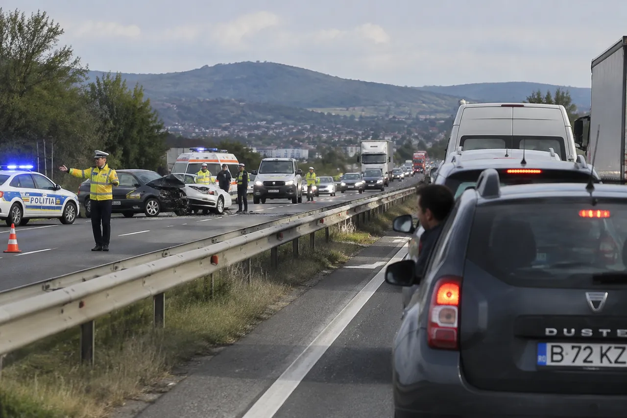 comportament riscant în ambuteiaj pe autostradă