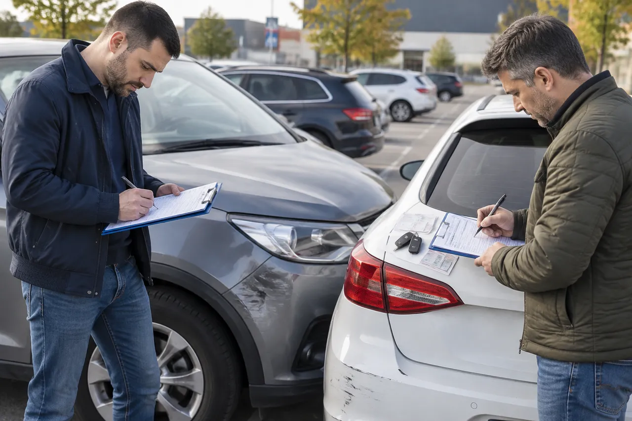 constatare amiabilă după accident auto