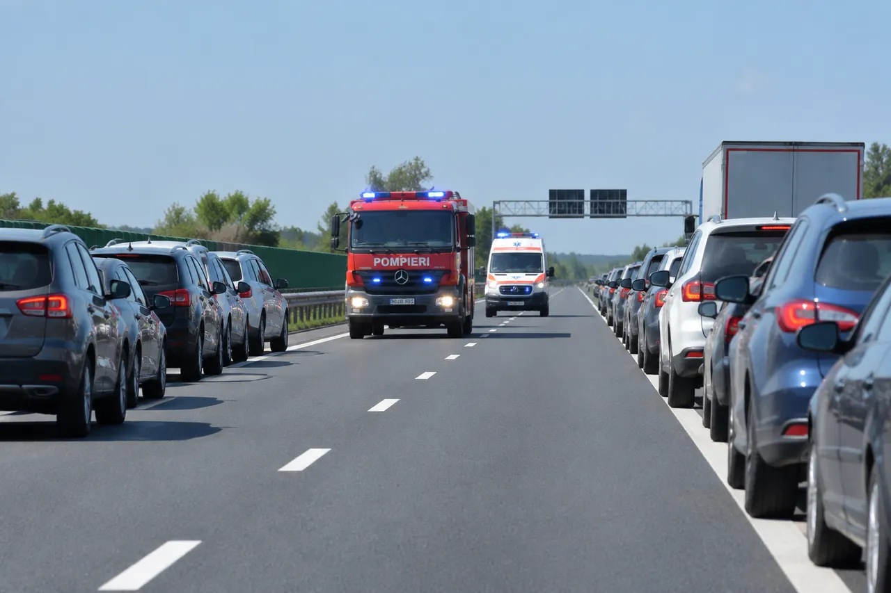 culoar de salvare format corect pe autostradă