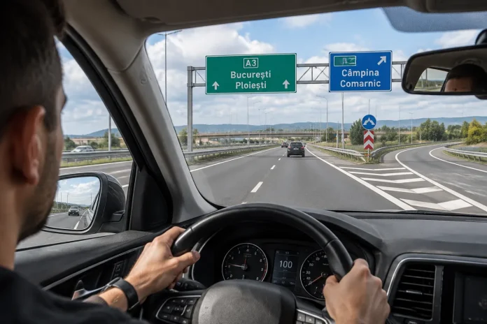 Schimbarea benzii lângă nodurile de autostradă cere anticipare și atenție